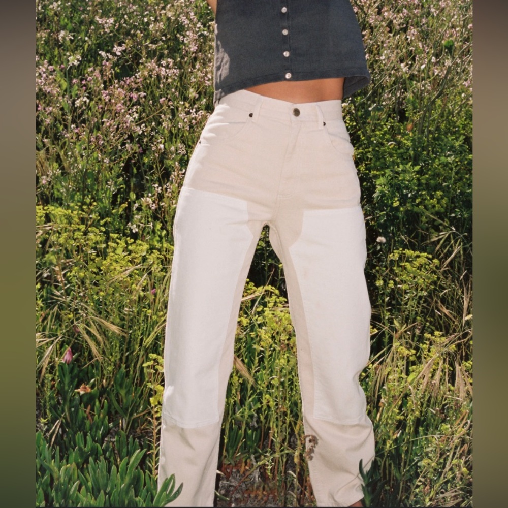 Adult Utility Jeans - Salt Colorblock size 5. Worn once, no stains.